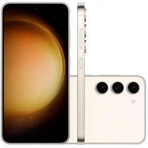 Smartphone Samsung Galaxy S23 256GB 5G Câmera Tripla 50MP + Selfie 12MP Ram 8GB Tela 6.1 Creme - Sou como novo