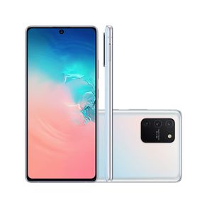 Smartphone Samsung Galaxy S10 Lite 4G 128GB 6GB RAM Câmera Traseira Tripla 48MP + 12MP + 5MP Selfie 32MP Tela 6.7